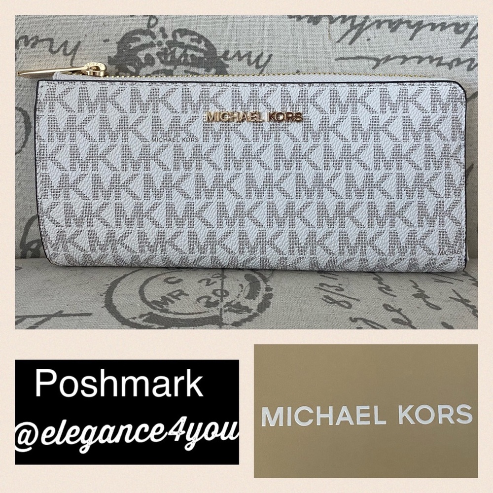 ⭐️MICHAEL KORS⭐️Authentic Vanilla & Acorn Wallet NEW